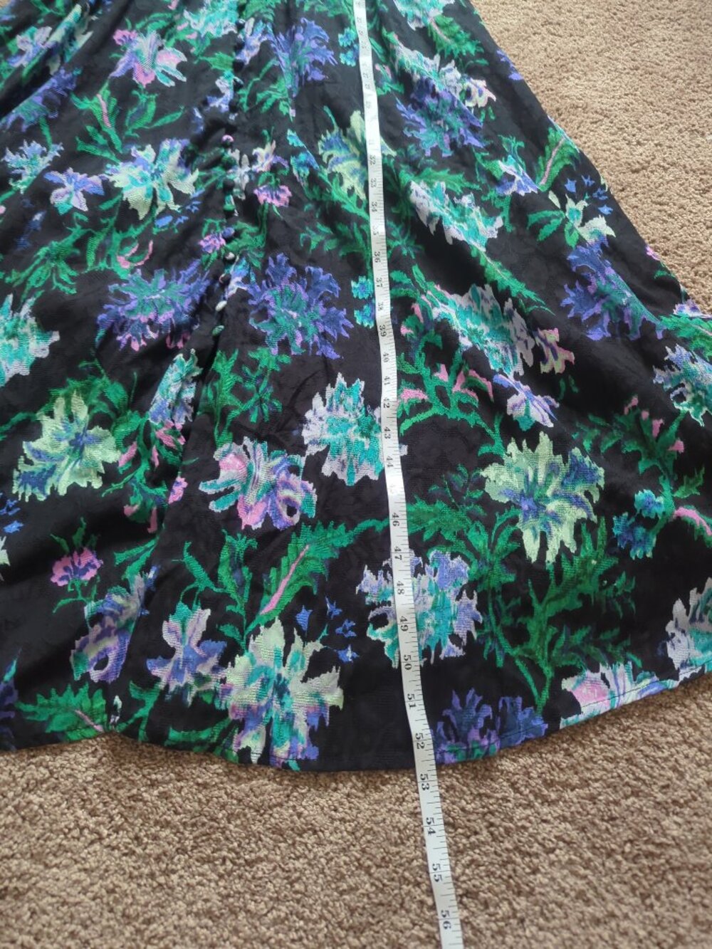NWT Anthropologie Katerina Maxi Button Front Floral Dress Medium - Picture 16 of 16